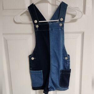 Epic Threads Two-Tone Blue Kids Overalls
